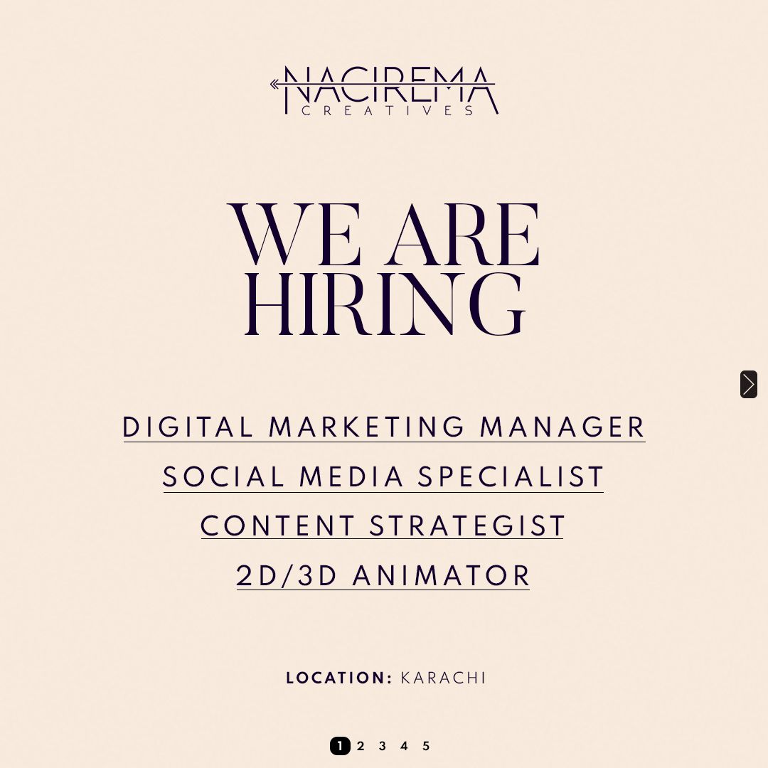 We Are Hiring